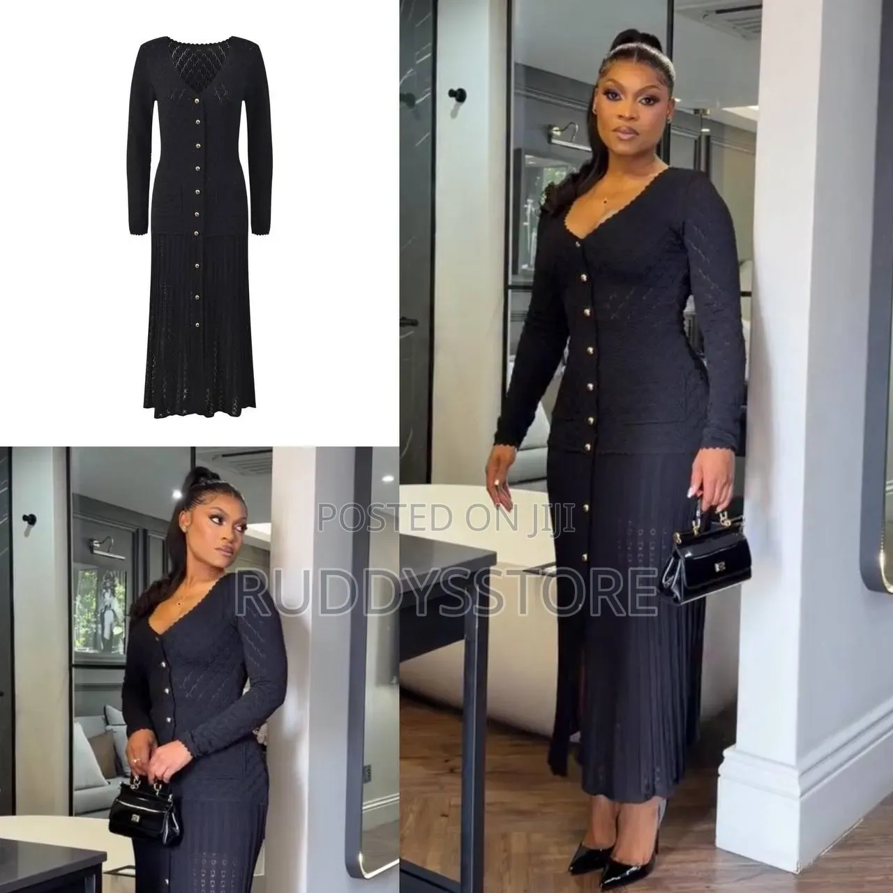 Premium Crochet Hollow Maxi Dress