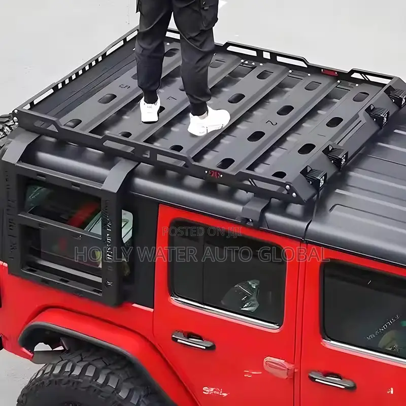 Roof Rack Cargo Basket for 2007-2018 Jeep Wrangler Jk 4-Door Models.
