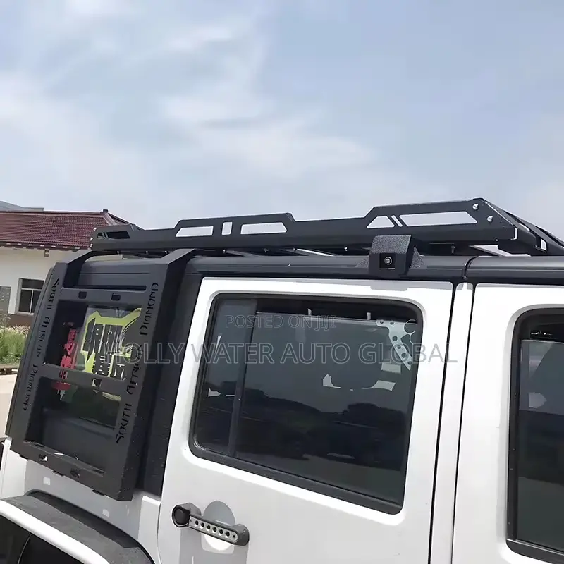 Roof Rack Cargo Basket for 2007-2018 Jeep Wrangler Jk 4-Door Models.