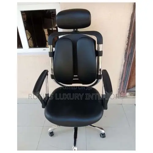 High Quality Kidney Office Chair - Black
