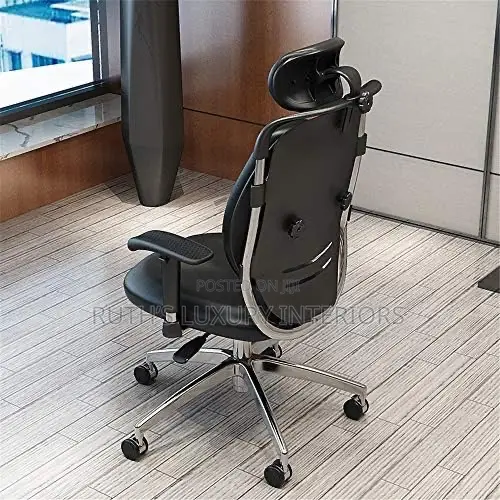 High Quality Kidney Office Chair - Black