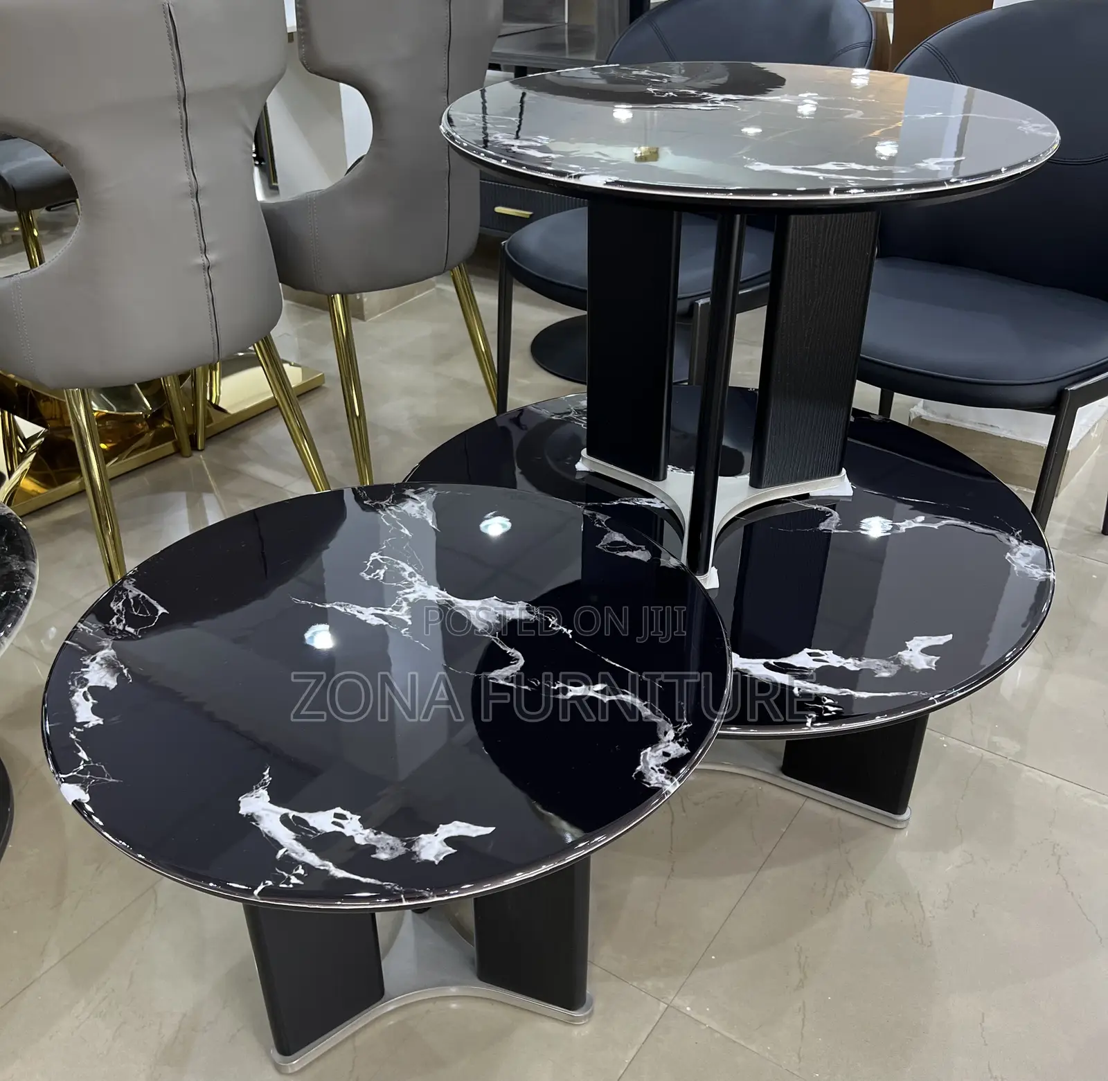 Imported Luxury Center Table With 2 Side Tables