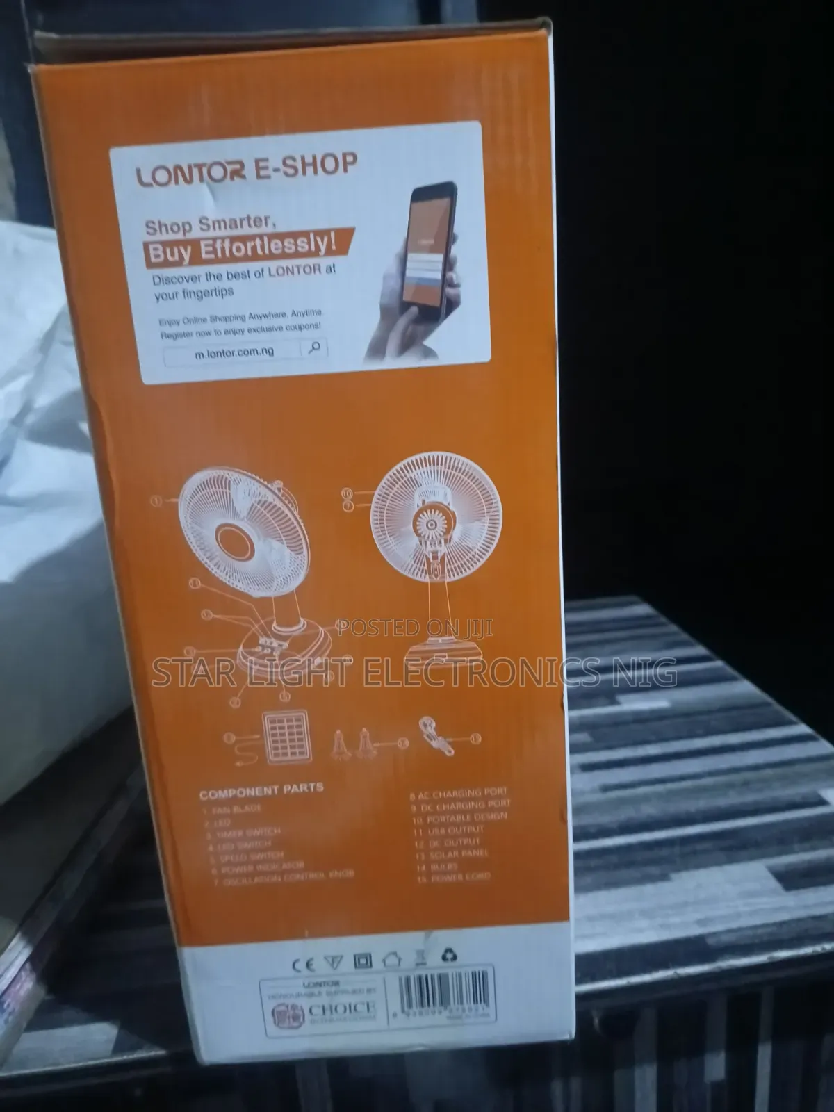 Solar Fan Lontor Table