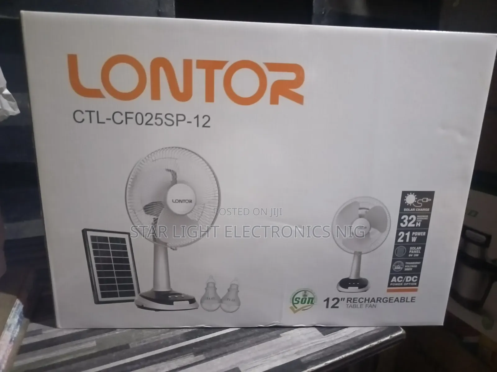 Solar Fan Lontor Table