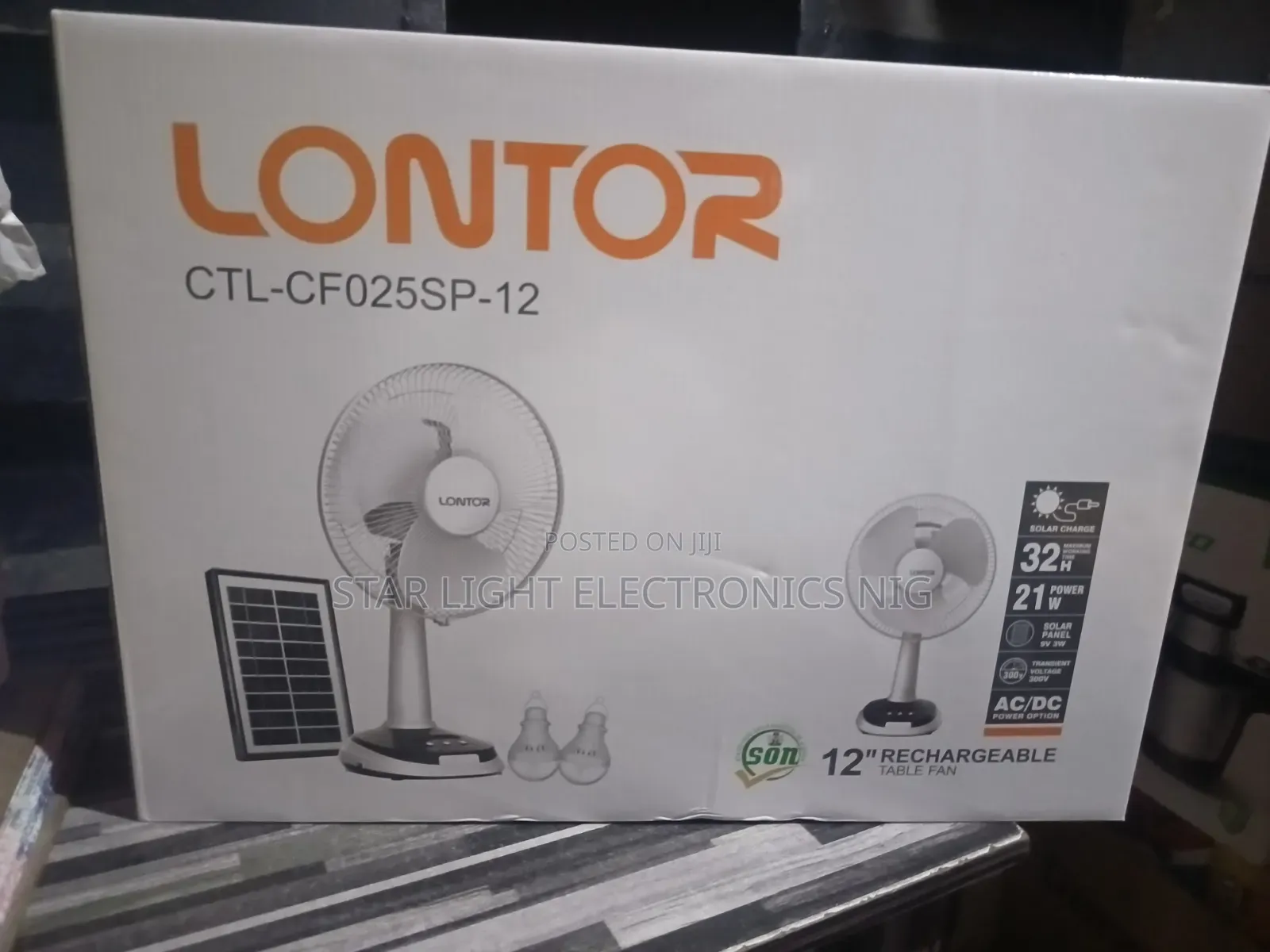 Solar Fan Lontor Table