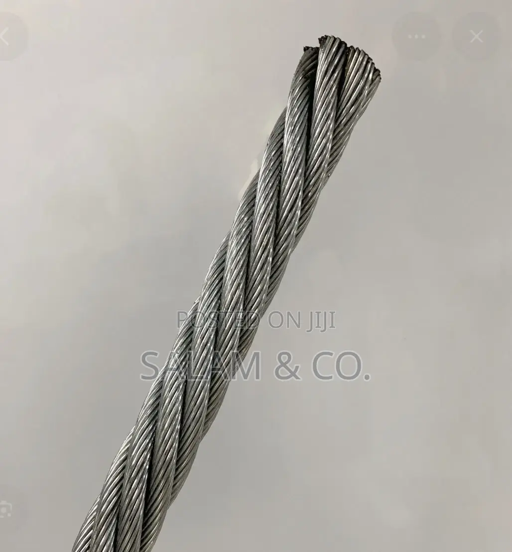 20mm Heavy Duty Ungalvanized Steel Wire Rope – 6.5 Tons SWL