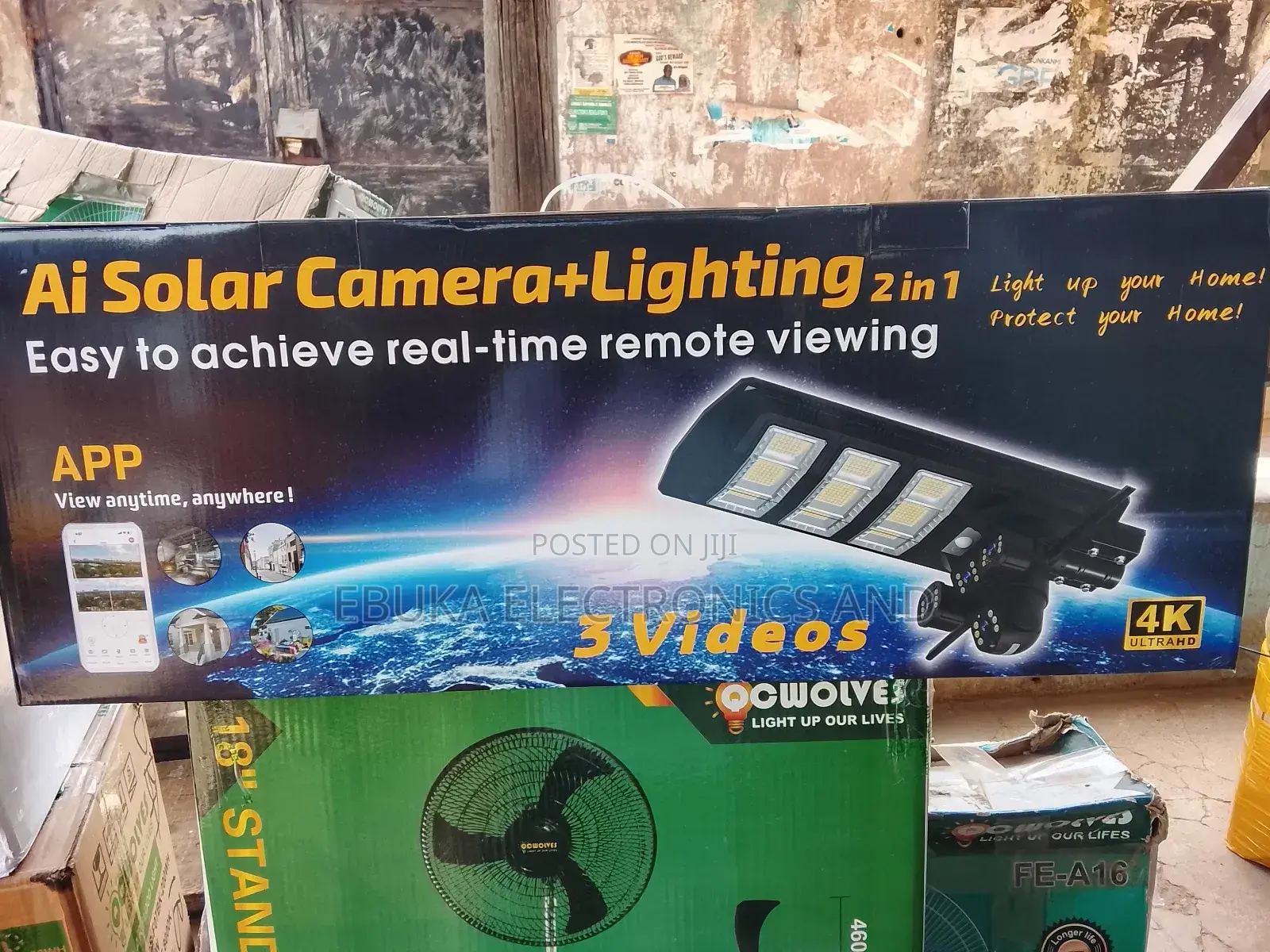 Ai Solar Camera With Light 2in1 With Memory Card and Sim Card Input