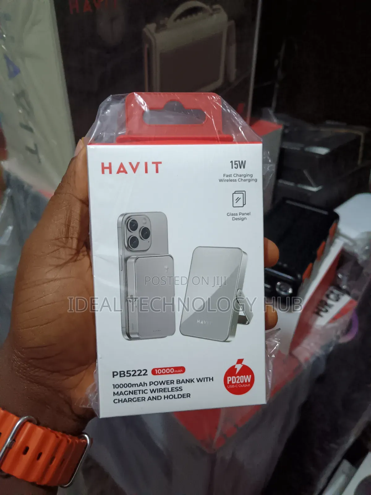Havit 10000mah Power Bank With Magnetic Wireless Charger and Holder