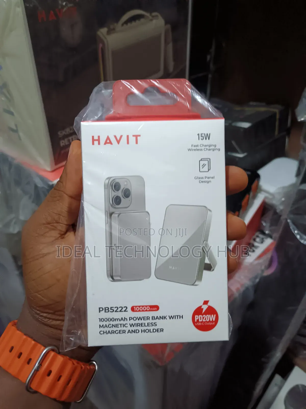 Havit 10000mah Power Bank With Magnetic Wireless Charger and Holder