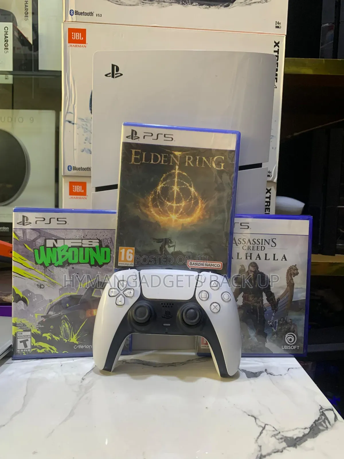 Super Neat Ps 5 Slim 1tb Stand Version With 1 Pad and Three CDS