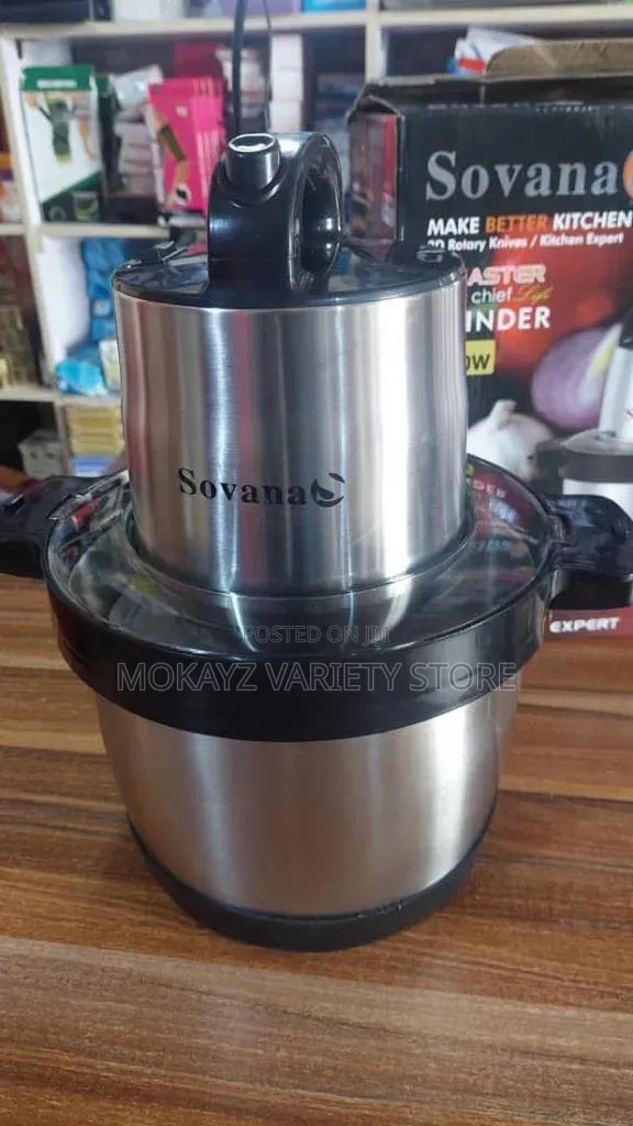 6l Sovana Electric Kitchen Expert Yam Pounder (1500wat)Copper Motor