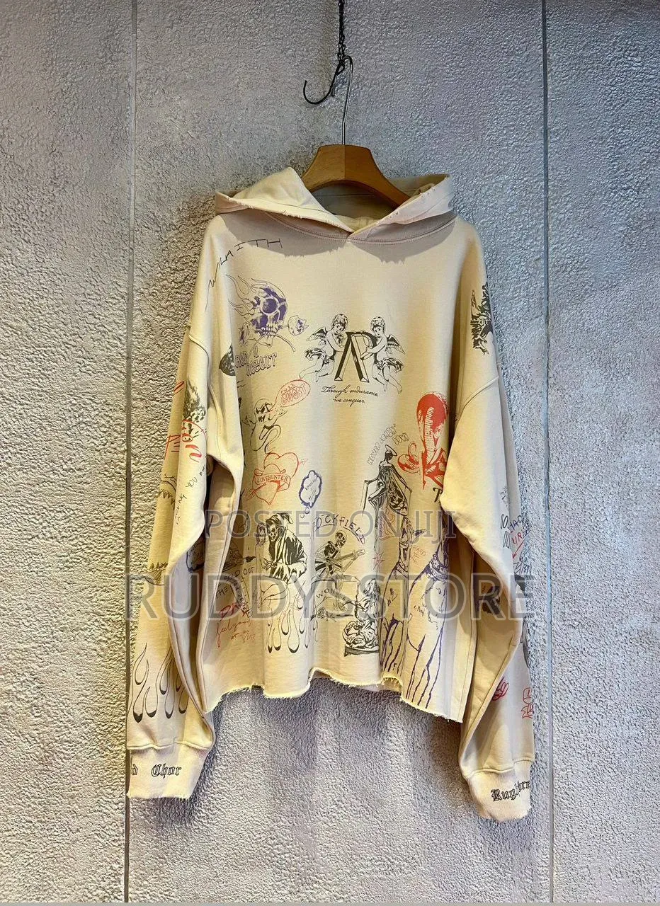 Vintage Art Sketch Oversized Hoodie