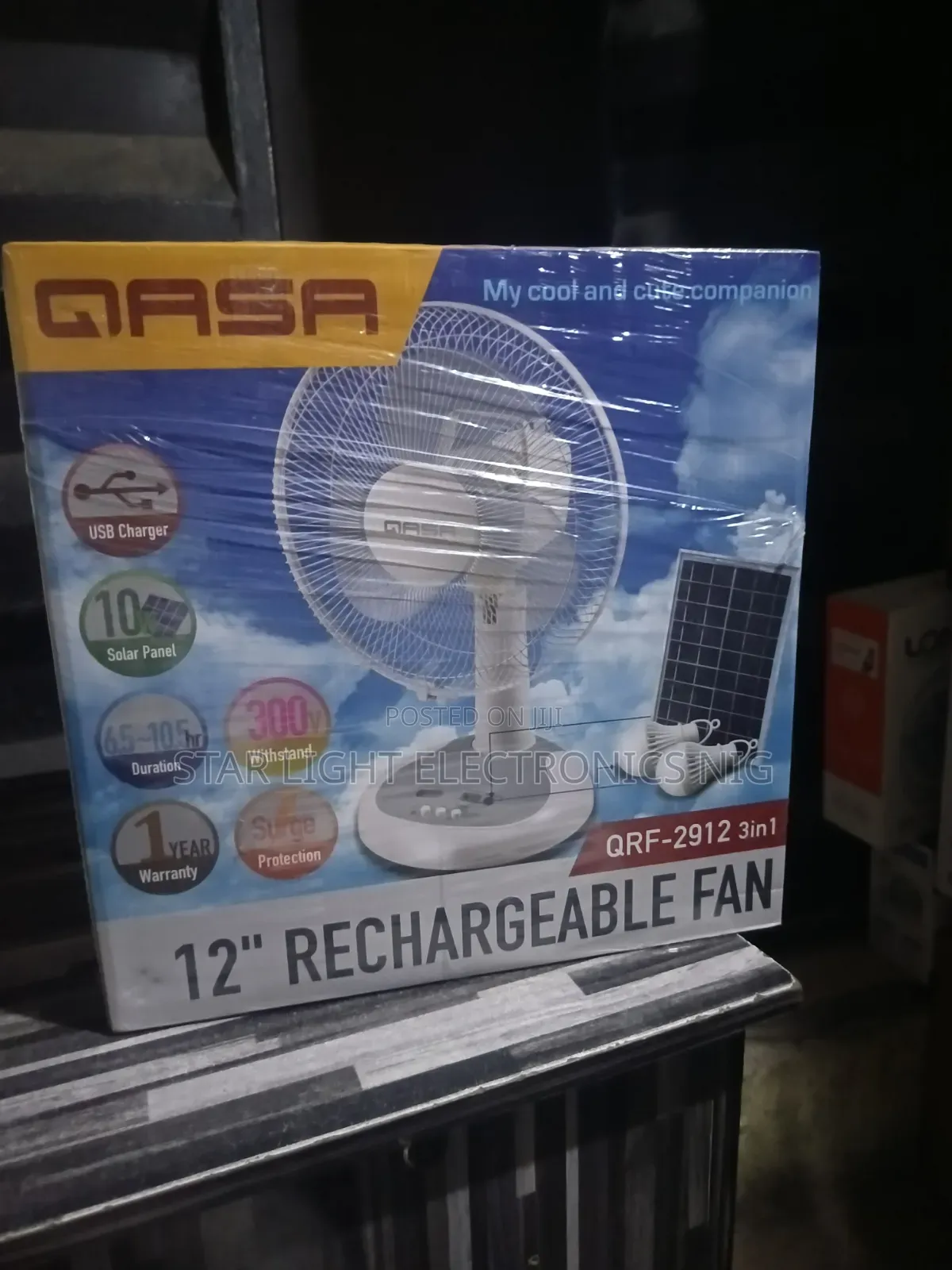 Qasa Table Fan 12 Inches