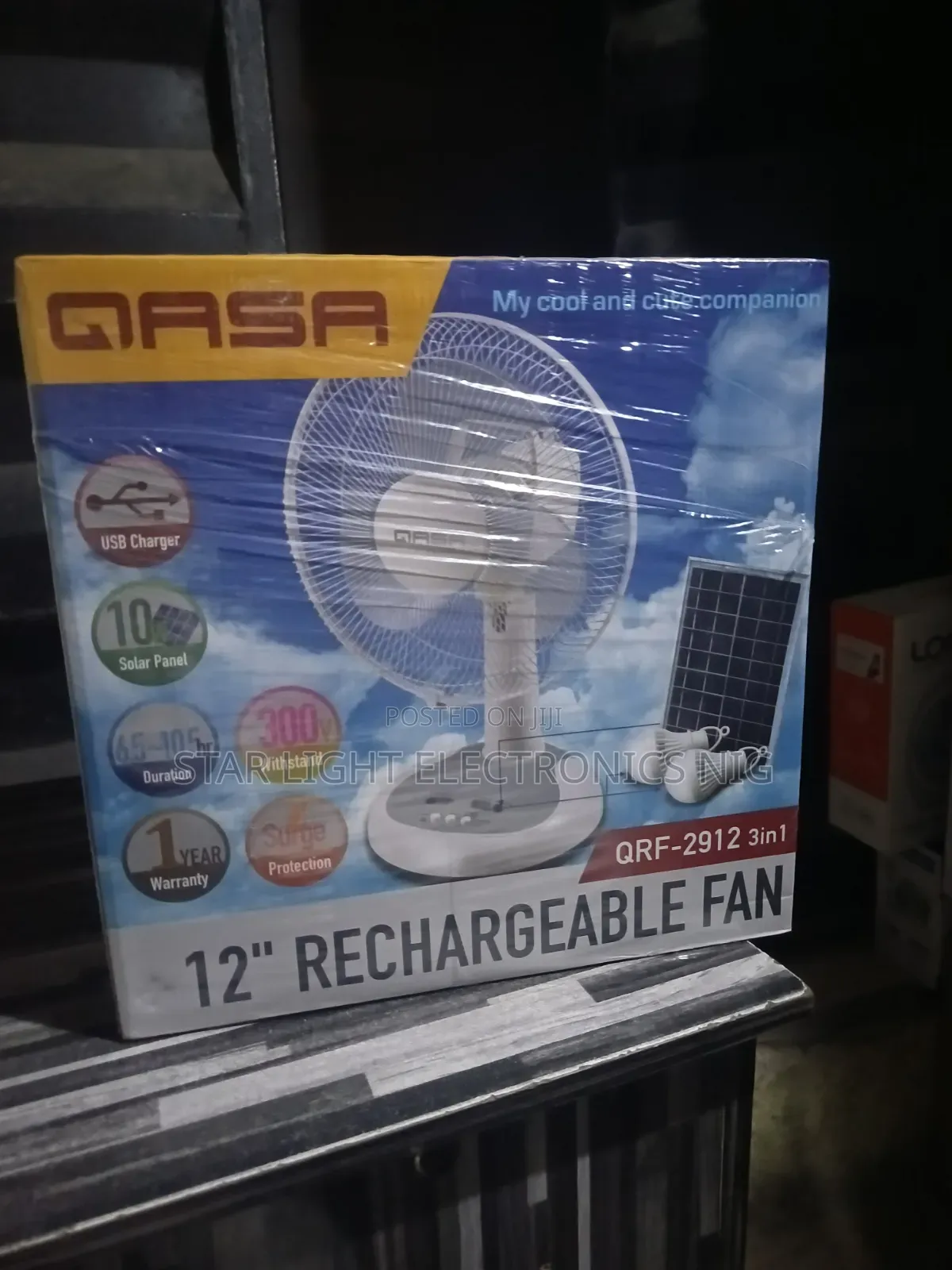 Qasa Table Fan 12 Inches