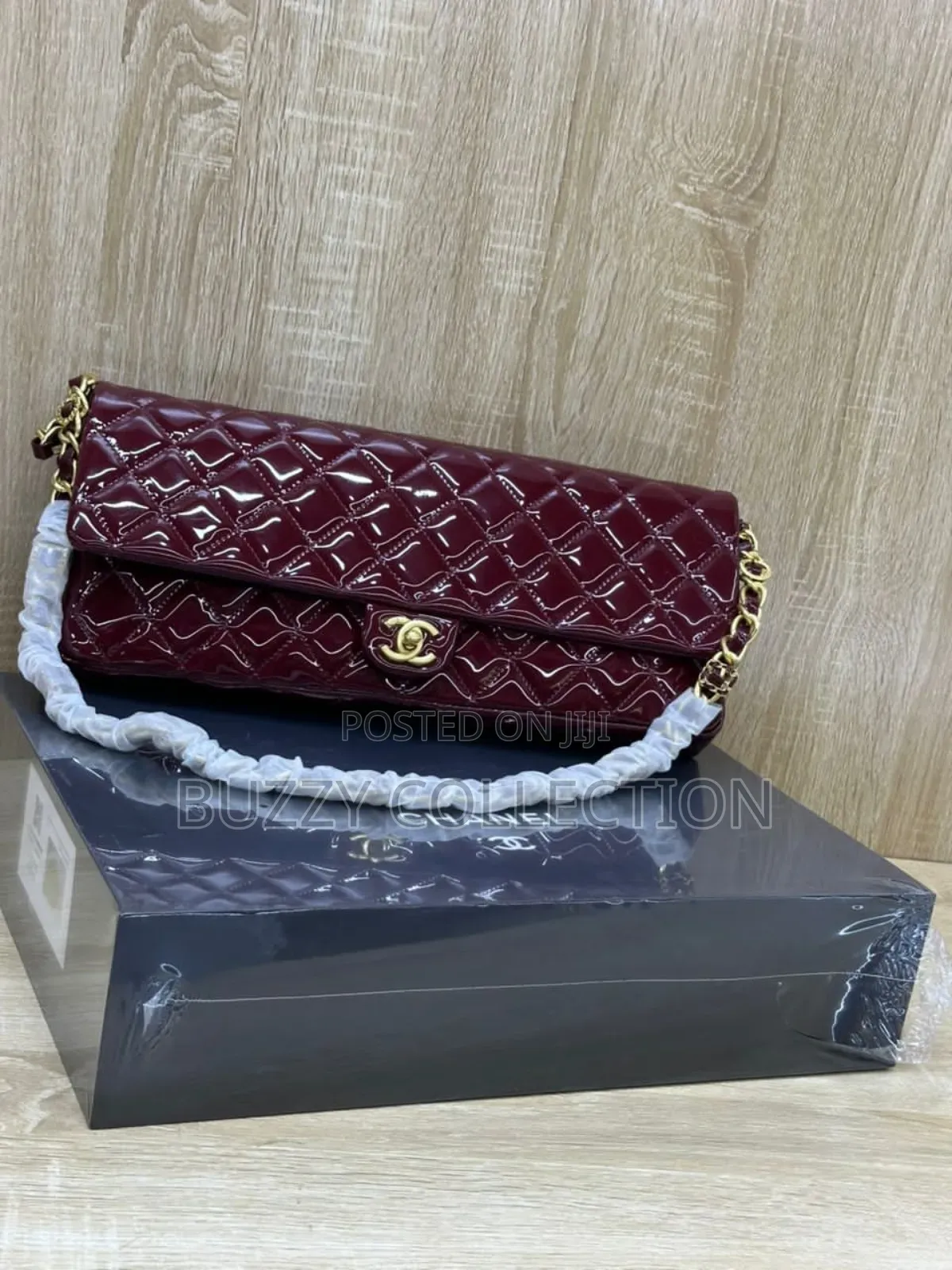 Premium Quality Glossy Envelope Chanel Handbag