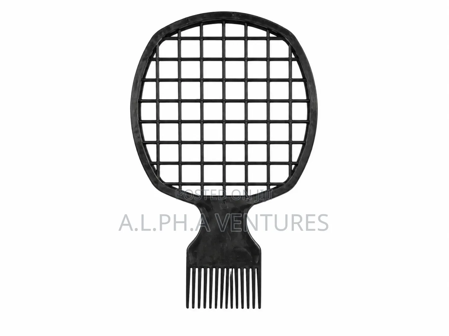 2-in-1 Afro Hair Pick Comb With Detangling Grid – Durable Styling Tool