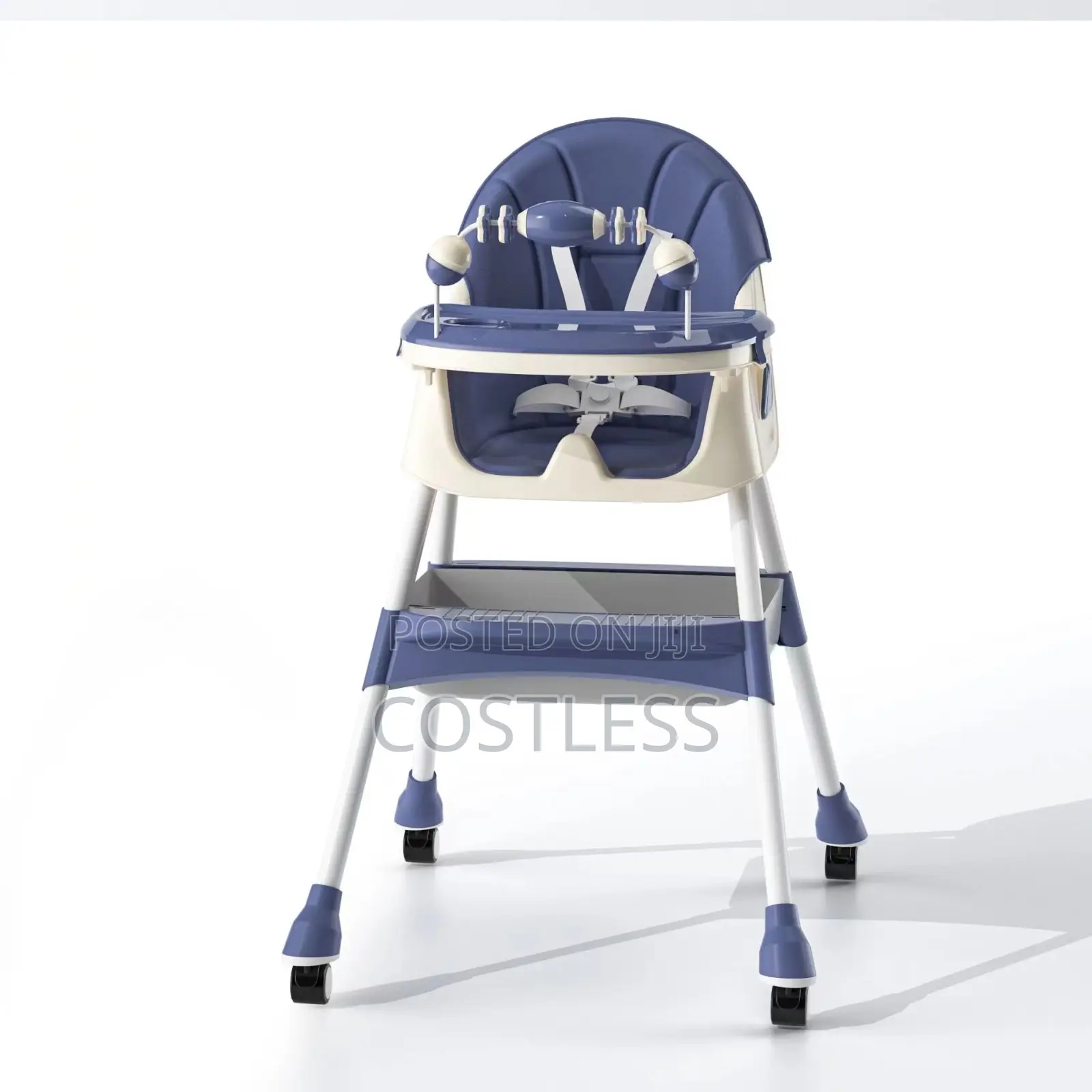 Multifunctional and Adjustable Baby High Feeding Chair With Wheels