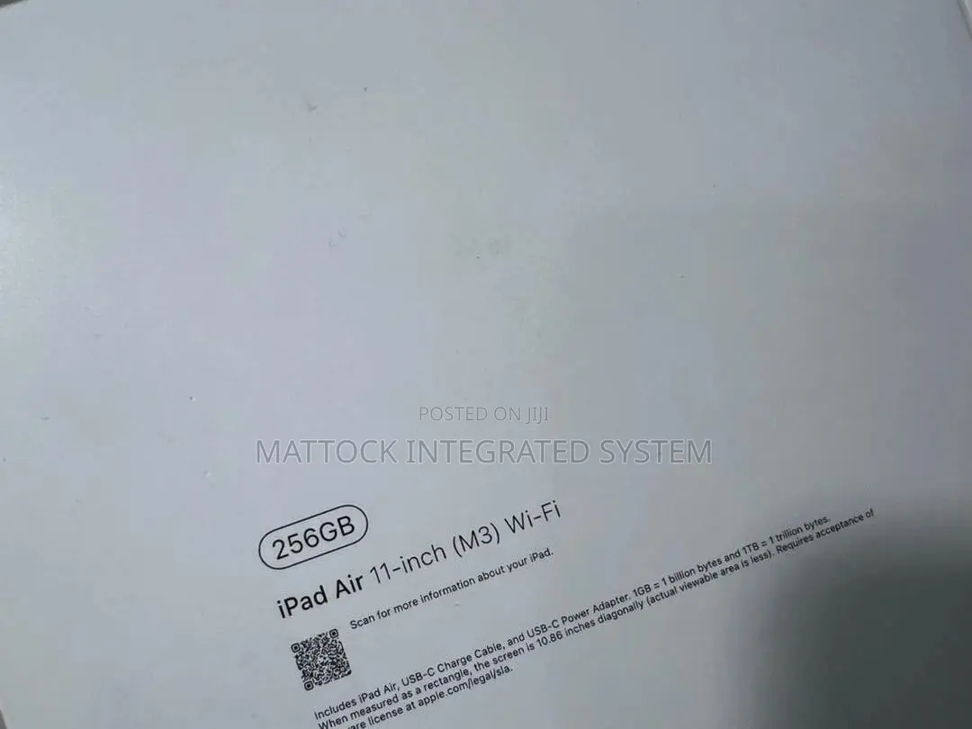 New Apple iPad Air 11 (2024) 256 GB Silver