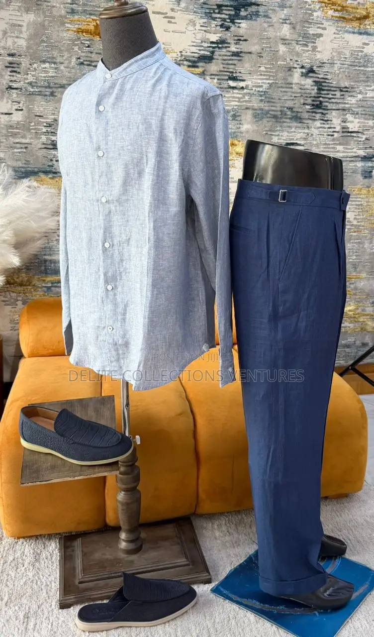 *Original Loro Piana Pure Linen Shirt Available in Store M —— XXL
