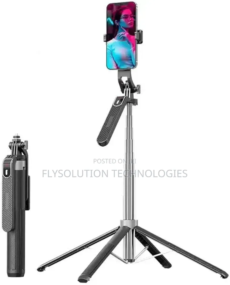 P180 1.8m Selfie Stick Tripod Monopod Stand Phone Holder (Black)