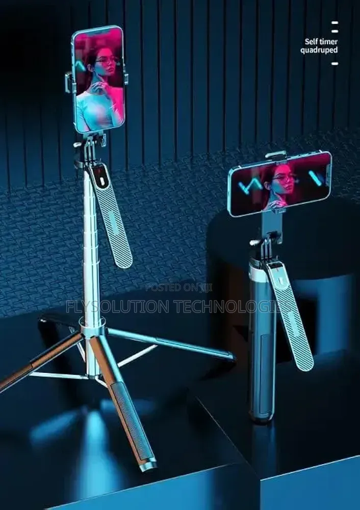 P180 1.8m Selfie Stick Tripod Monopod Stand Phone Holder (Black)