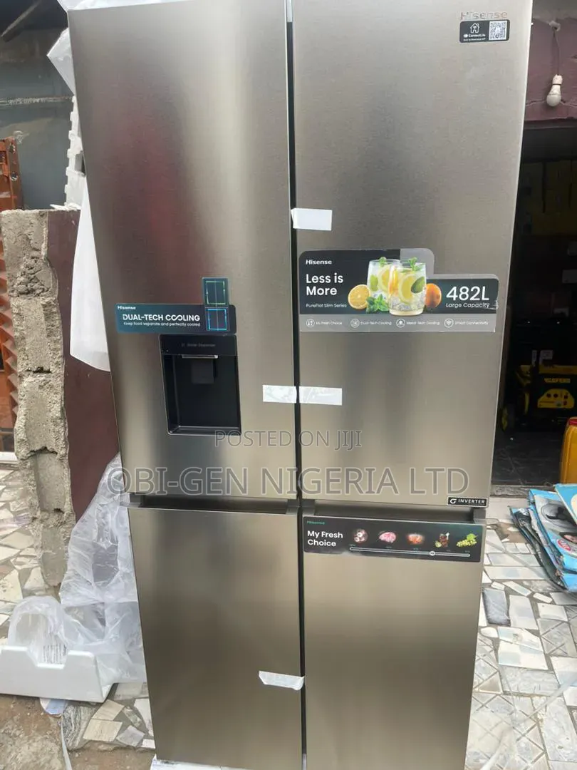 Hisense Inverter 482l Pureflat Slim Series 4-Door Refrigerator Set