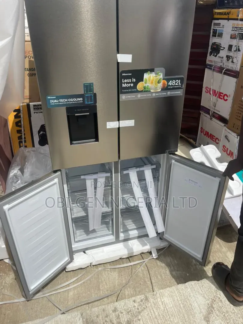 Hisense Inverter 482l Pureflat Slim Series 4-Door Refrigerator Set
