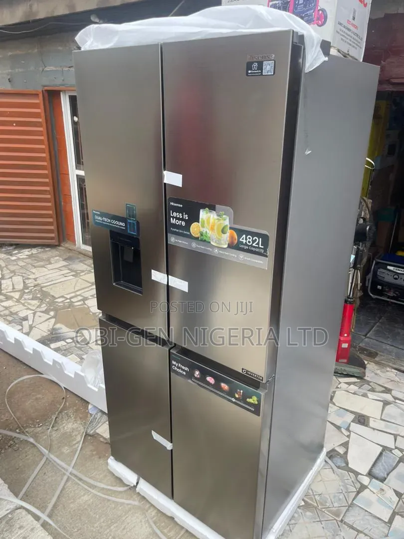 Hisense Inverter 482l Pureflat Slim Series 4-Door Refrigerator Set