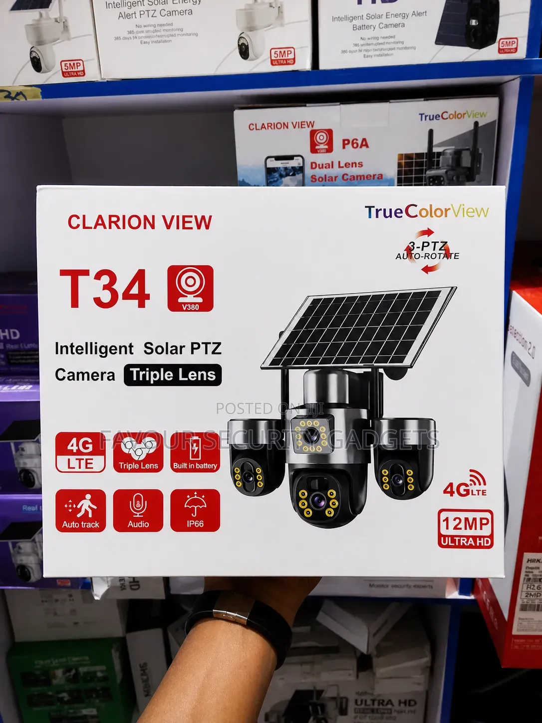 T34 Triple Lens Solar Camera