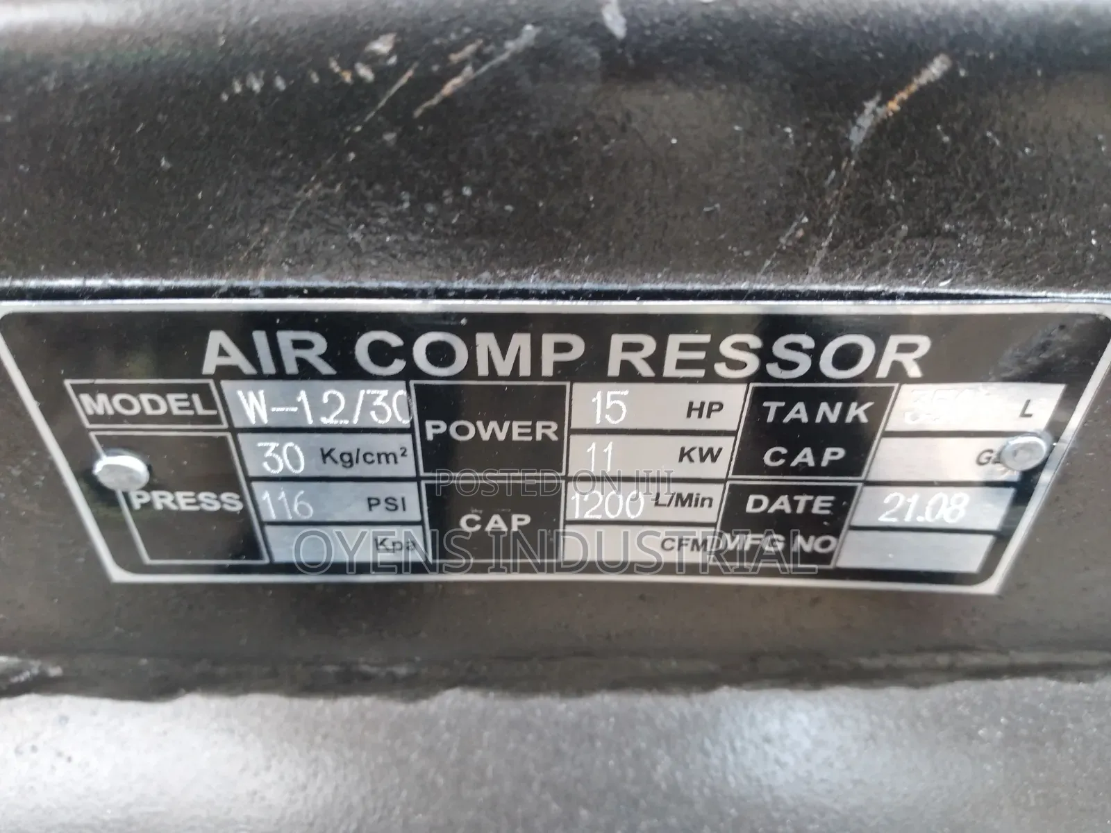 Air Compressor 11kw 15hp 30bar