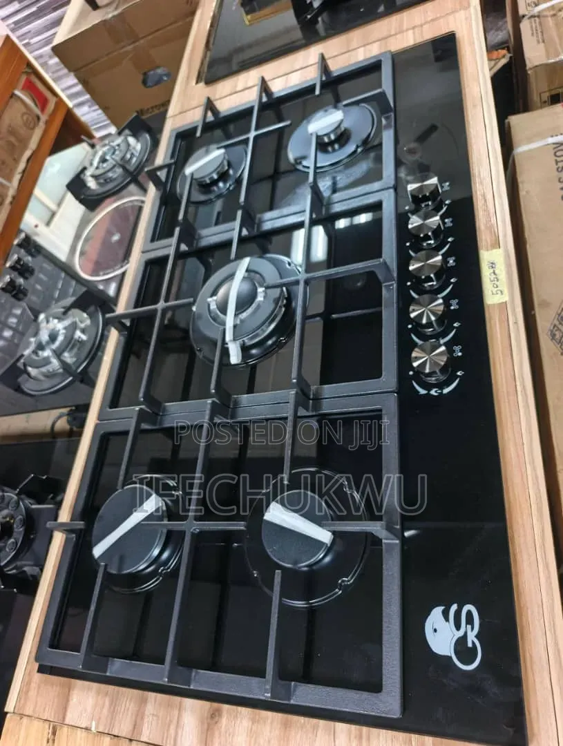 Original Gs Latest Model Inbuilt 90cm 5 Gas Burners Cooker Hob Copper