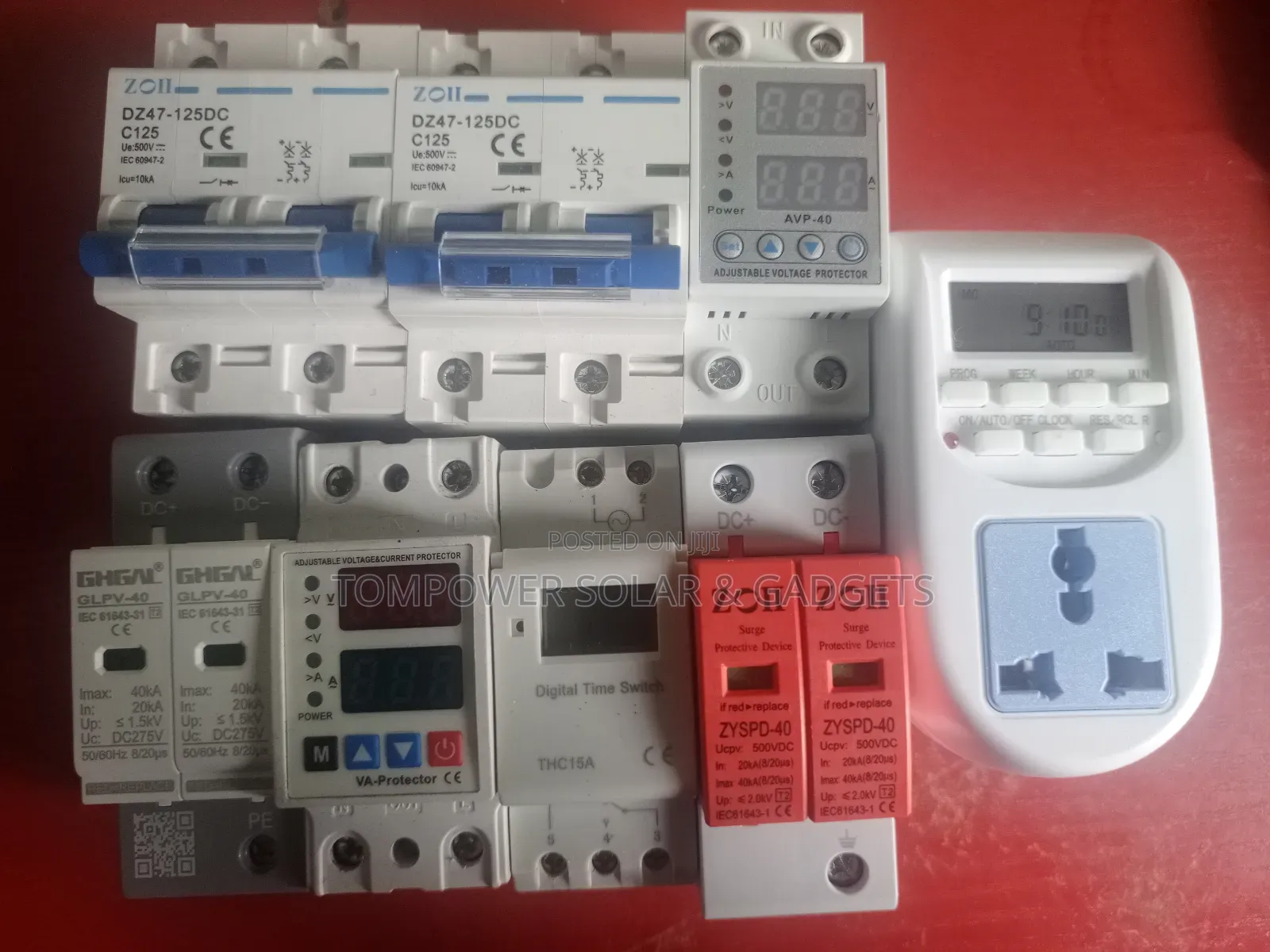 Dc/Ac Breakers, Surge Voltage Protector