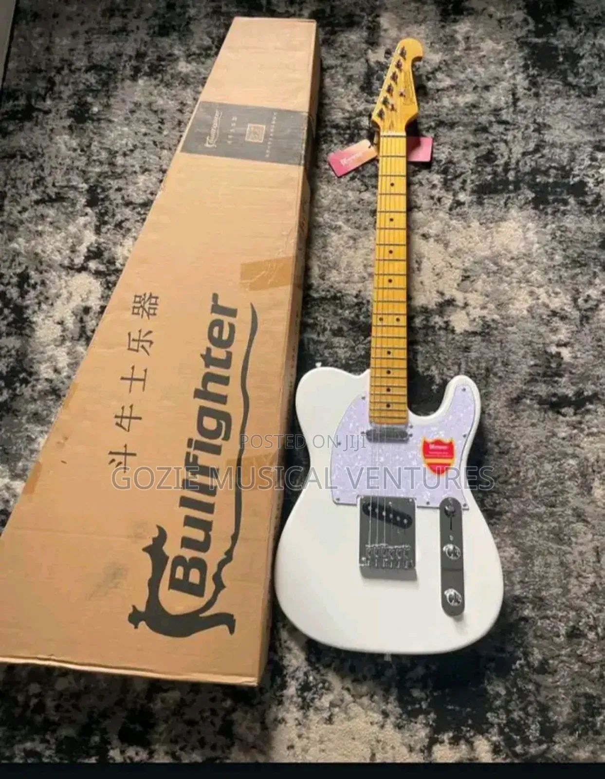 Bullfighter Telecaster Electric Lead Guitar 6 Strings White Colour