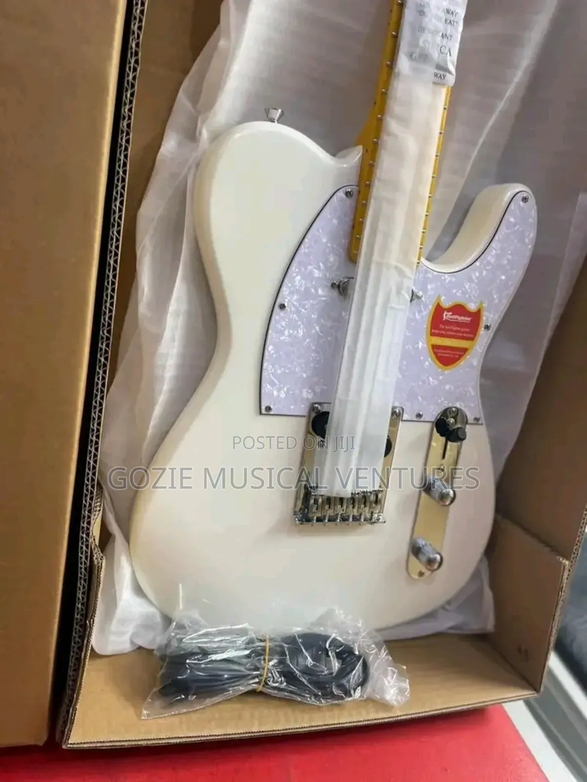 Bullfighter Telecaster Electric Lead Guitar 6 Strings White Colour
