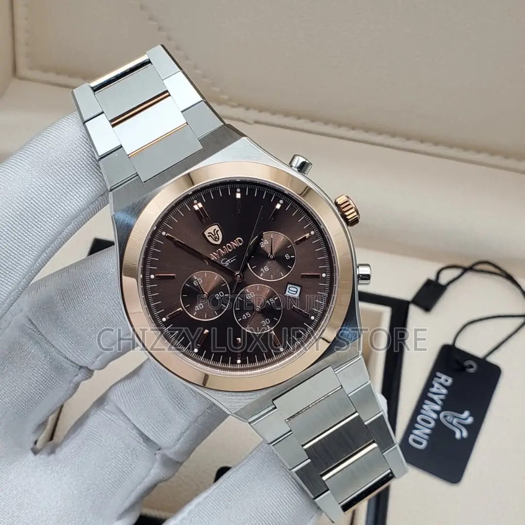Raymond Weill Quality Luxury Men Automatic Engine Wristwatch
