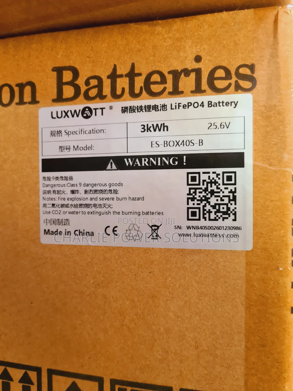 3kwh 24v Luxwatt Lithium Battery