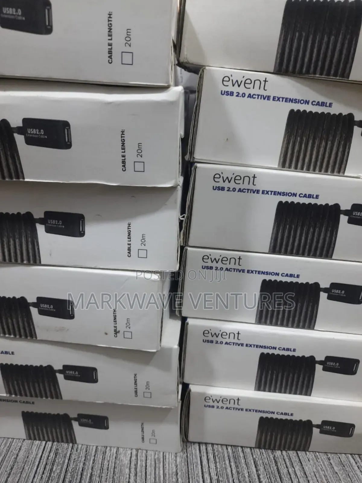 Ewent 20m Usb a Male to a Female Extension Cable