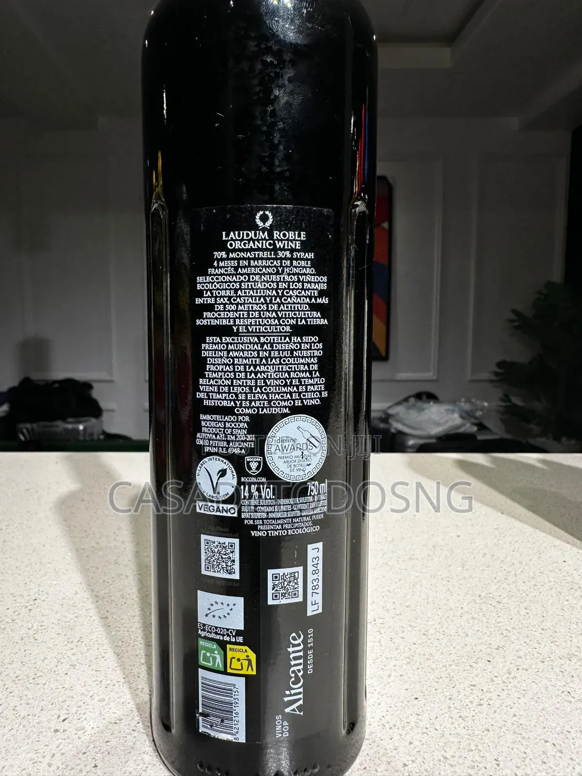 Laudum Organic Red Wine 75cl (Limited Stock Available)