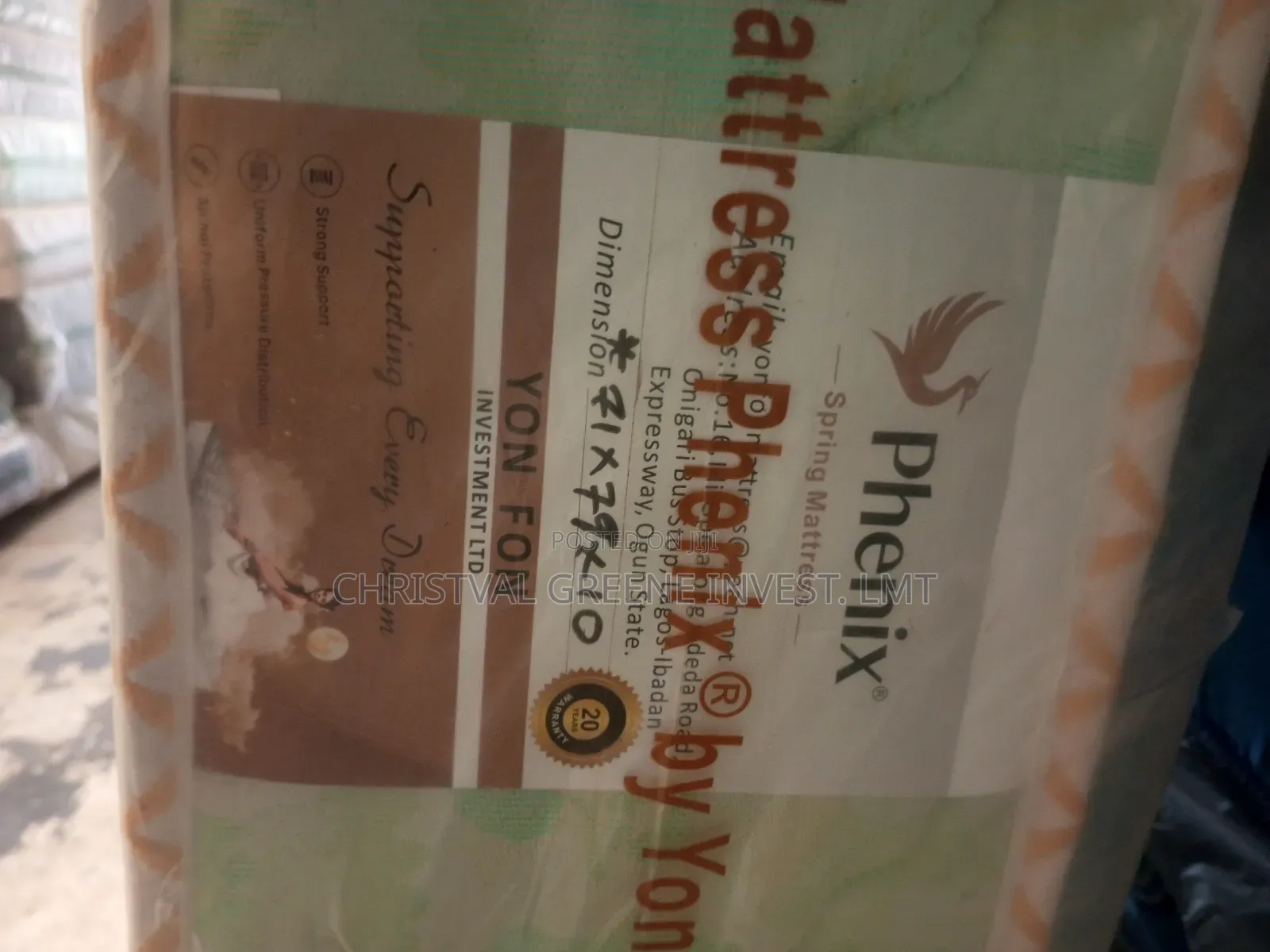 6x6x10 Inches Phenix Spring Mattress