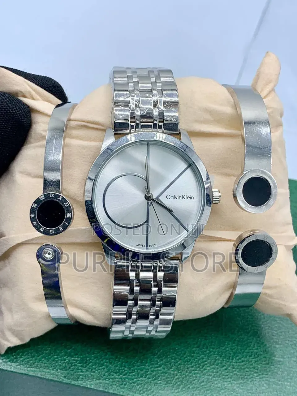 Calvin Klein Ck Beautiful Ladies Watch and Bracelets Set