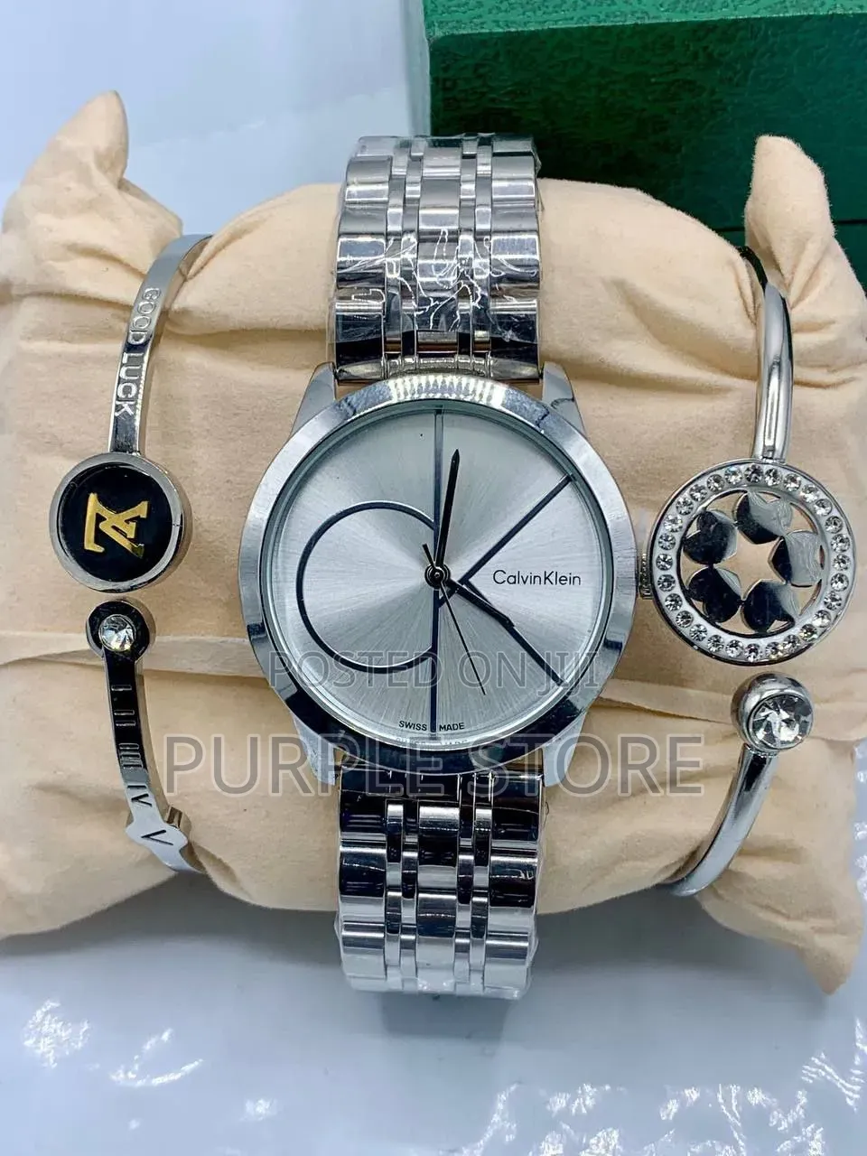 Calvin Klein Ck Beautiful Ladies Watch and Bracelets Set