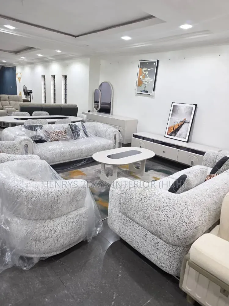 A Set of Turkish Sofa and Dining Table White Volor