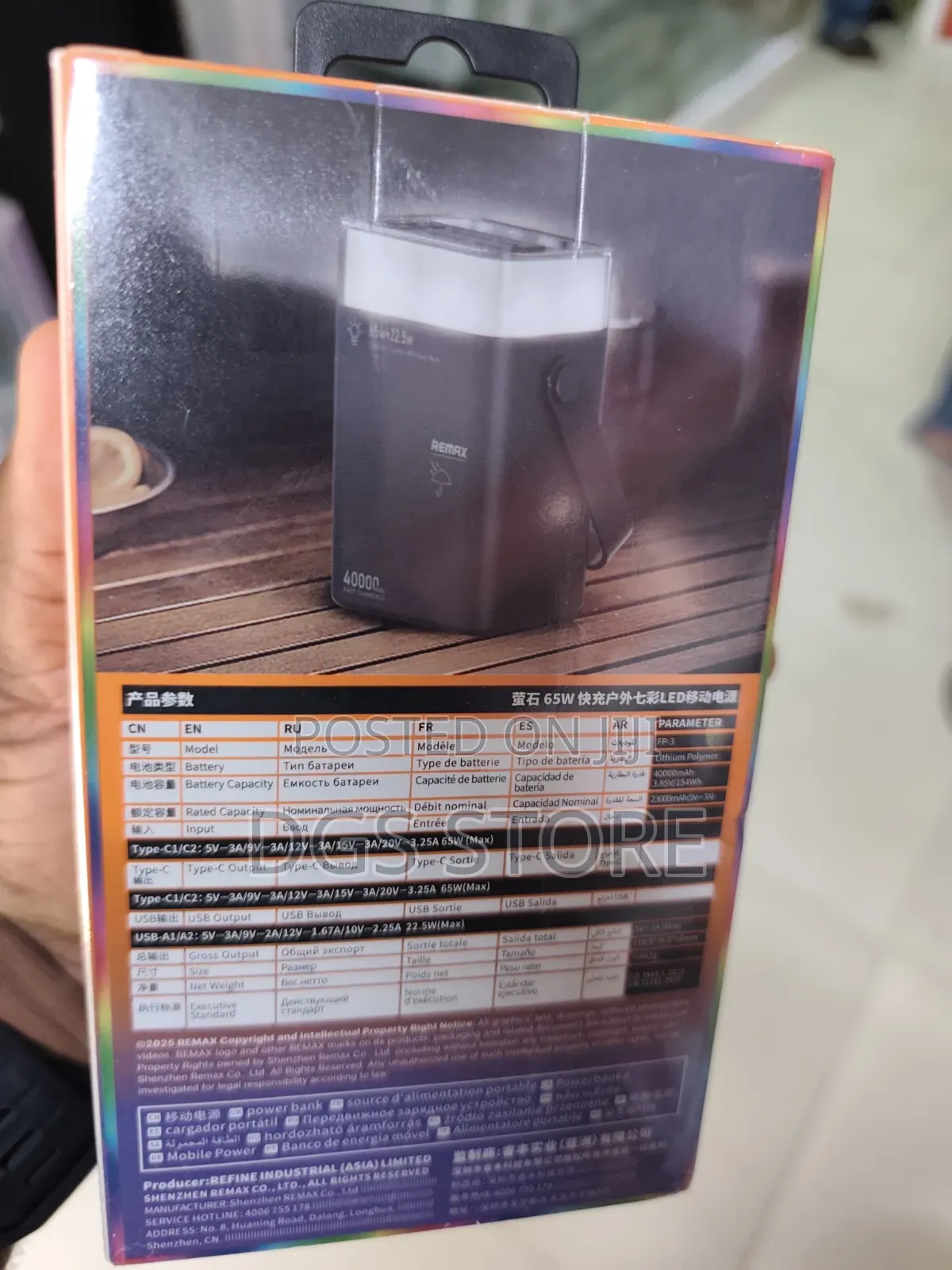 Remax Fp 3 65w 40,000mah Power Bank