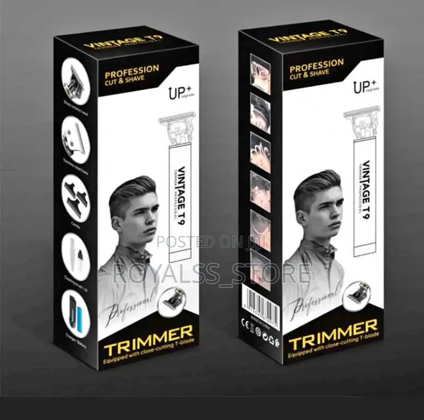 Vintage T9 Rechargeable Clipper Waterproof With Zero Gapped T-blade