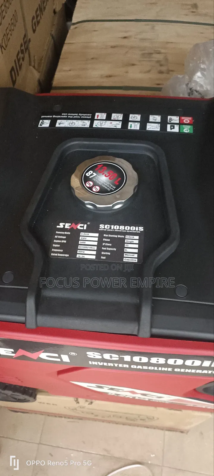 Original 9.5kvasenci Inverterpetrolgen Lowerfuel Consumption