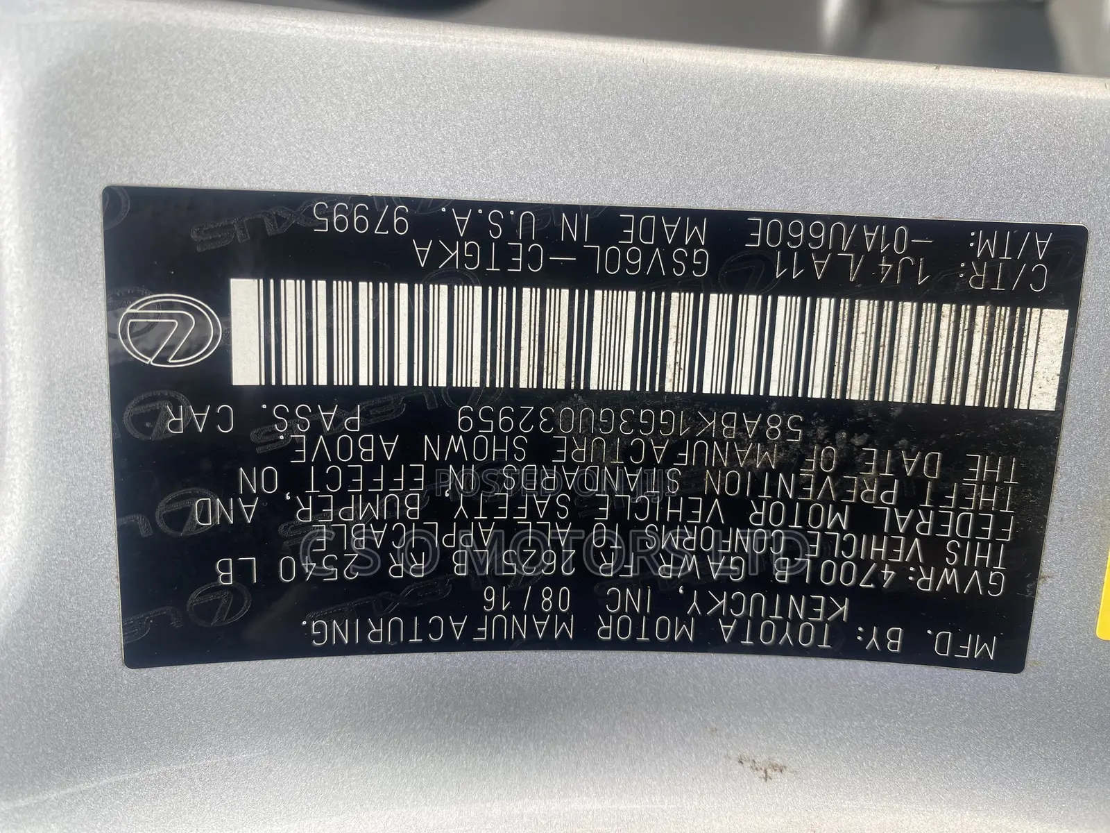 Lexus ES 350 FWD 2017 Silver
