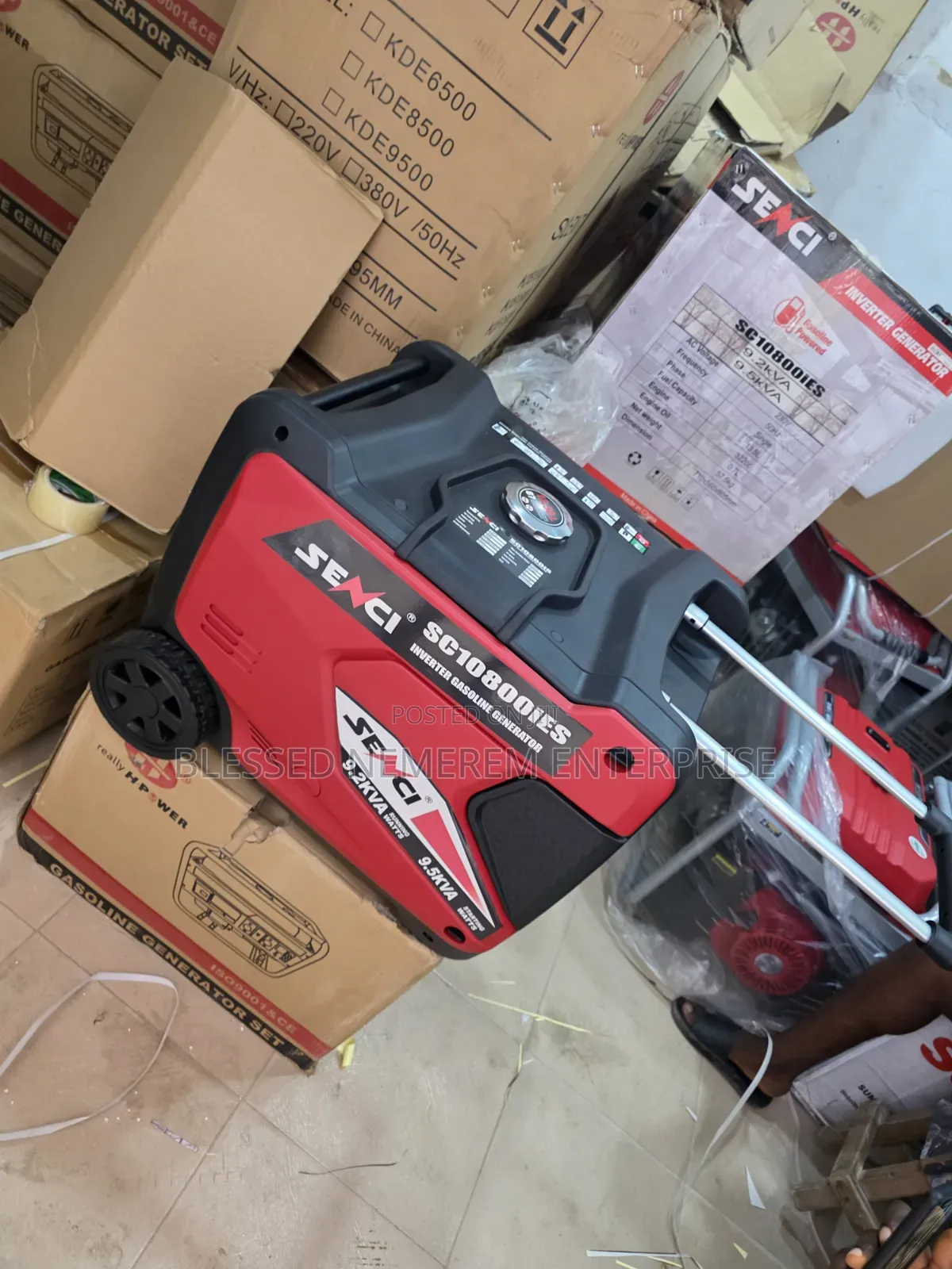 9.5kva Senci Remote Control Inverter Soundproof Petrol Gen Low Fuel Co