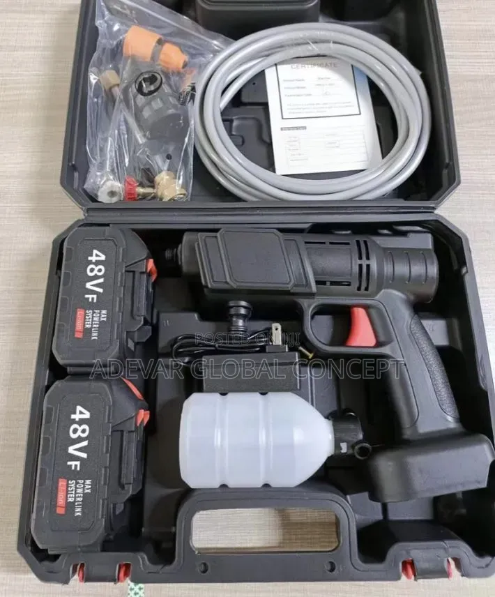 Rechargeable Gun Pressure Washer - Comes With 2 48v Batteries
