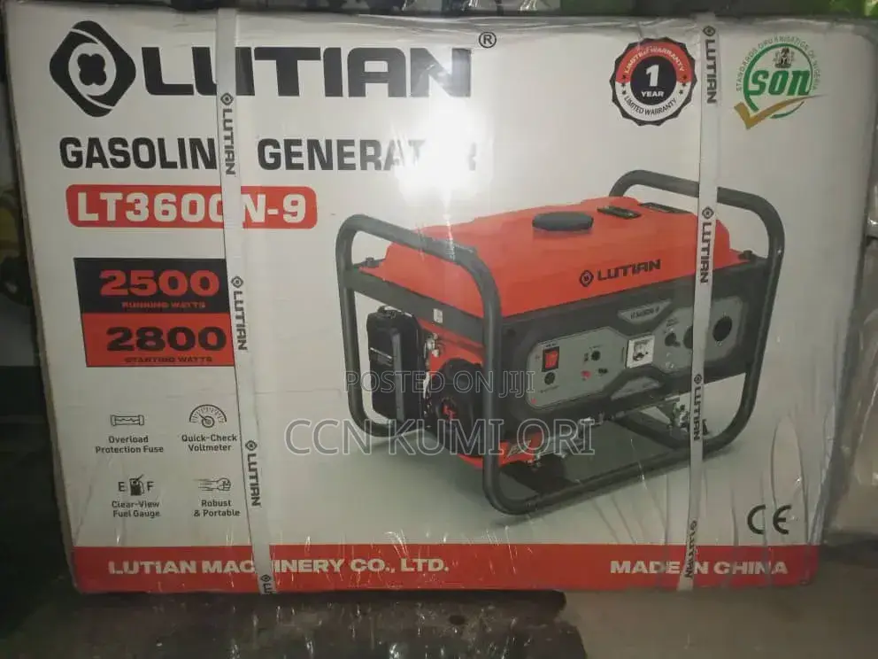 Lutian Lt 3600 N-9 Generator,  Copper Coil. Manual.