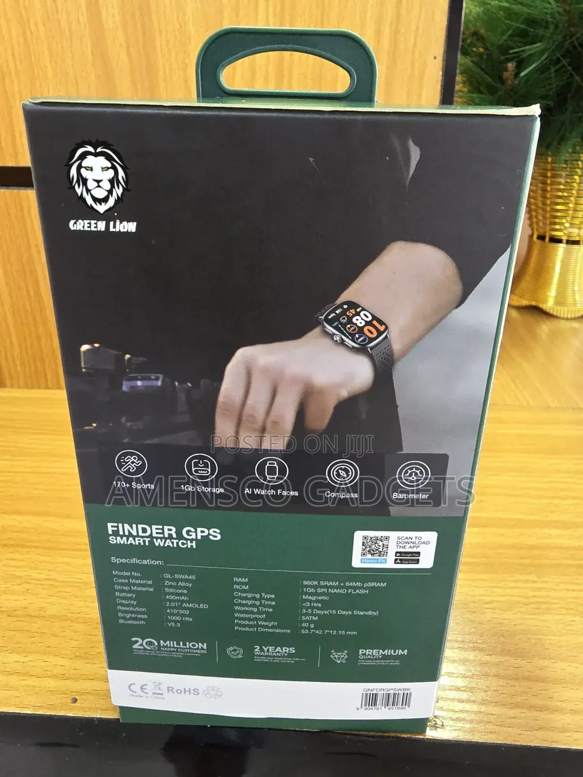 Green Lion Finder GPS Smart Watch